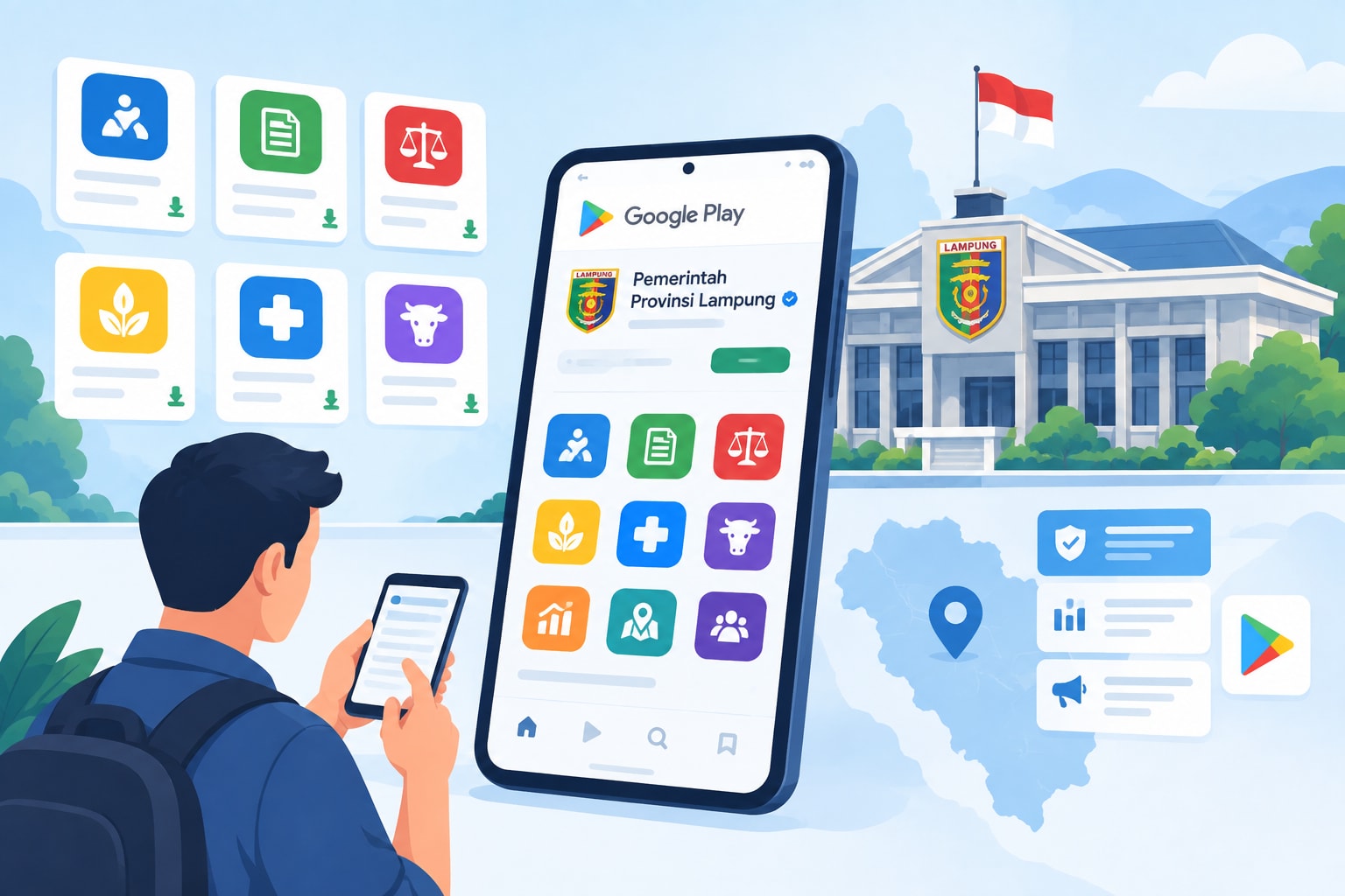 Aplikasi Android Pemprov Lampung di Google Play